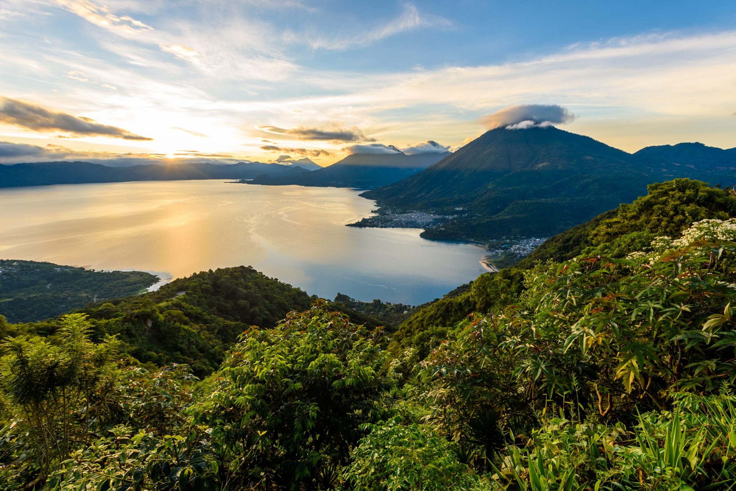 Sunrise over Lake Atitlán, Guatemala
